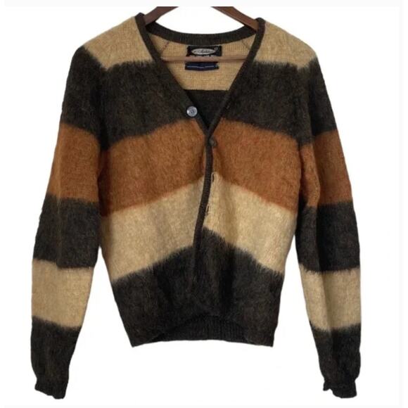 Vintage Manhattan Wool & Mohair Cardigan sz M - Picture 1 of 3